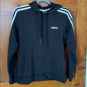 Adidas Black Lightweight Hoodie with Pockets